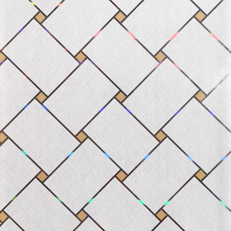 Floor Decoration Staggered Mesh Laser Hot Stamping Foil